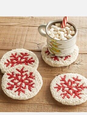 Sundance Wool Snowflake Coasters